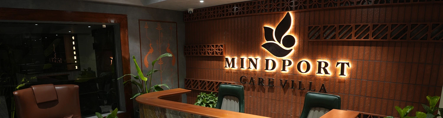 Mindport Carevilla residential psychiatric hospital in Trivandrum Kerala premium mental health facility